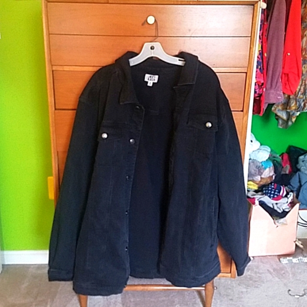 3X Black Denim Jacket